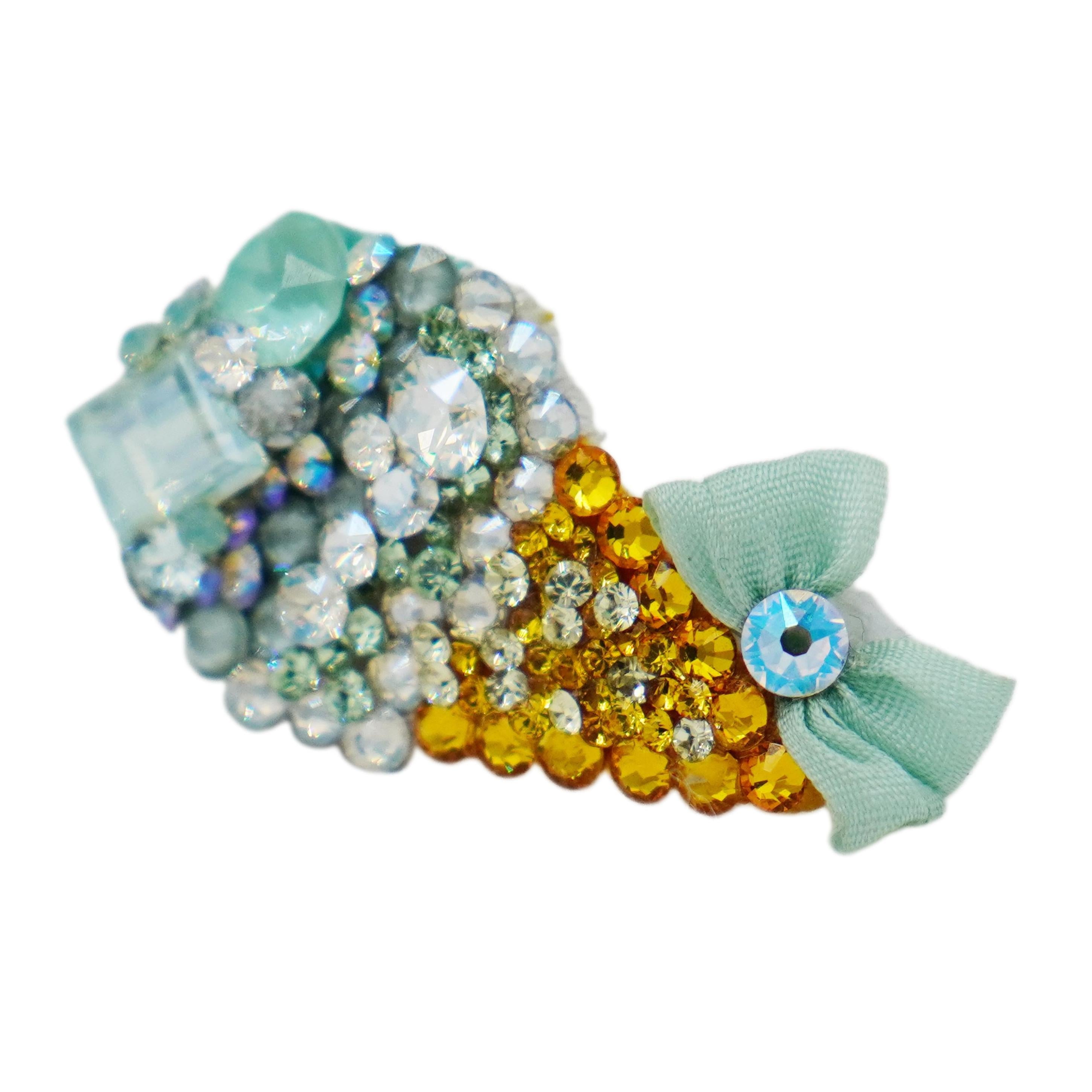 Lunapaw Rock Candy Ice Cream Cone Luxury Crystal Top Clip TP29