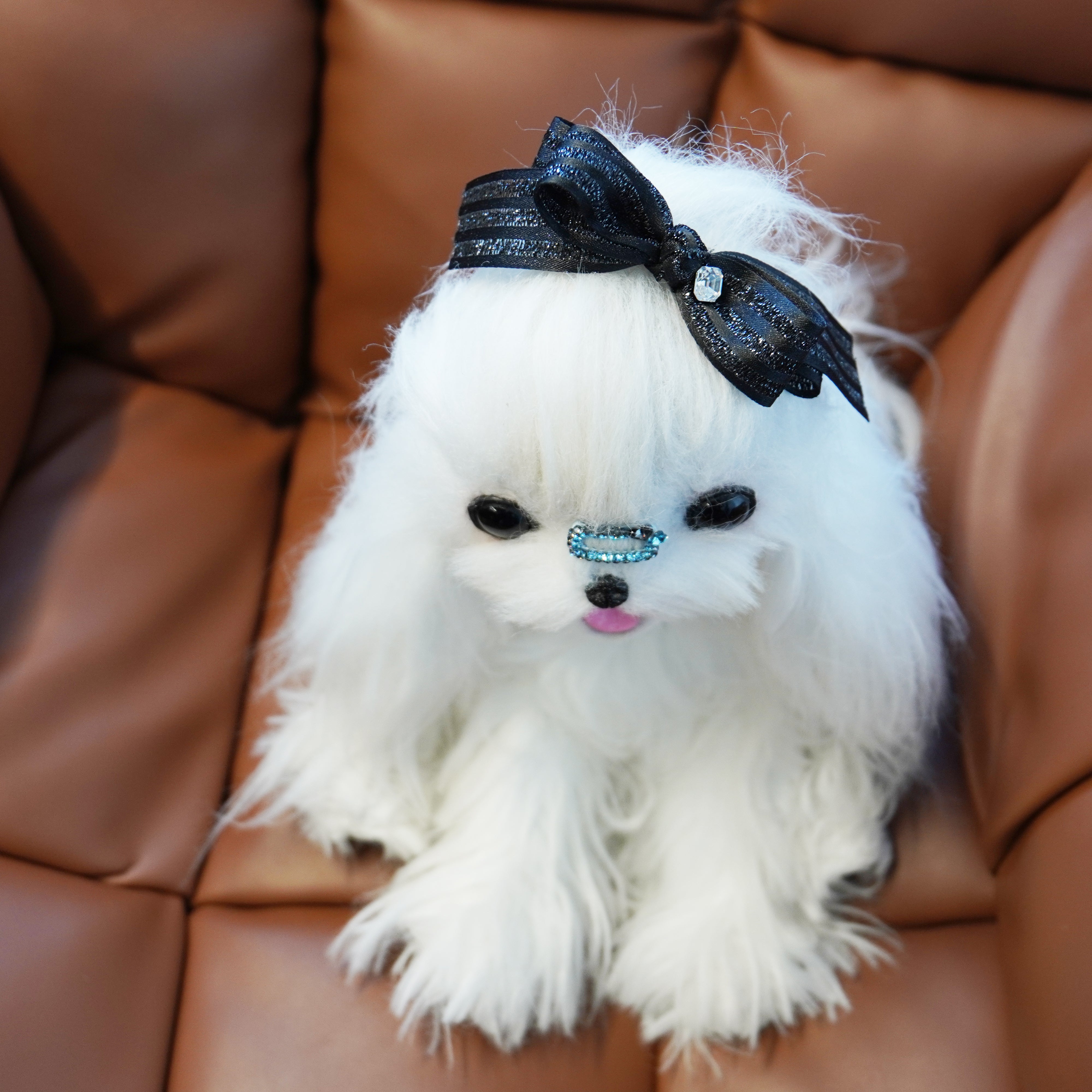 Lunapaw Satin Ribbon – Airy Flutter Bow Fabric Top Clip TP2016