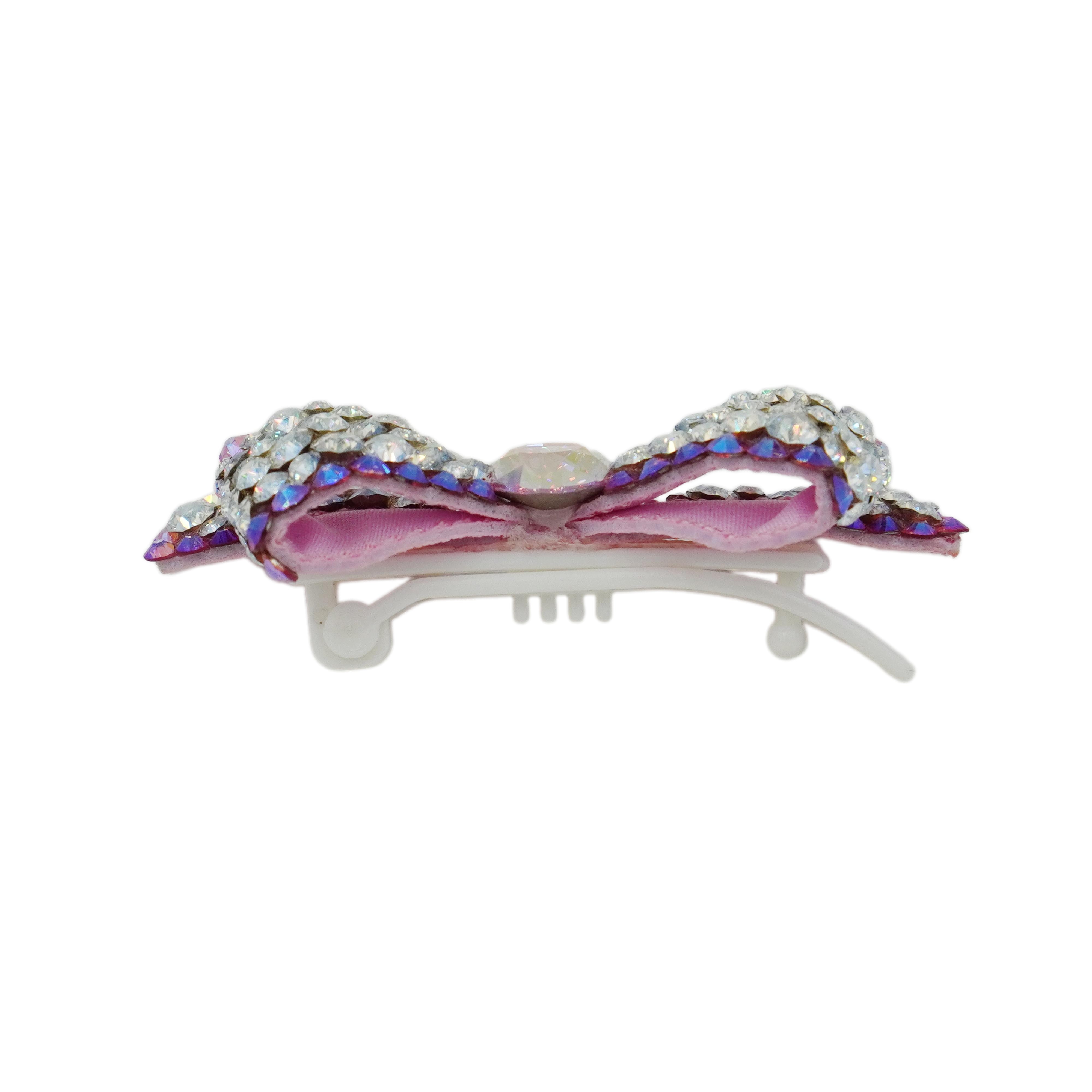 Lunapaw Sculpted 3D Layered Ribbon-Tail Luxury Crystal Top Clip TP32