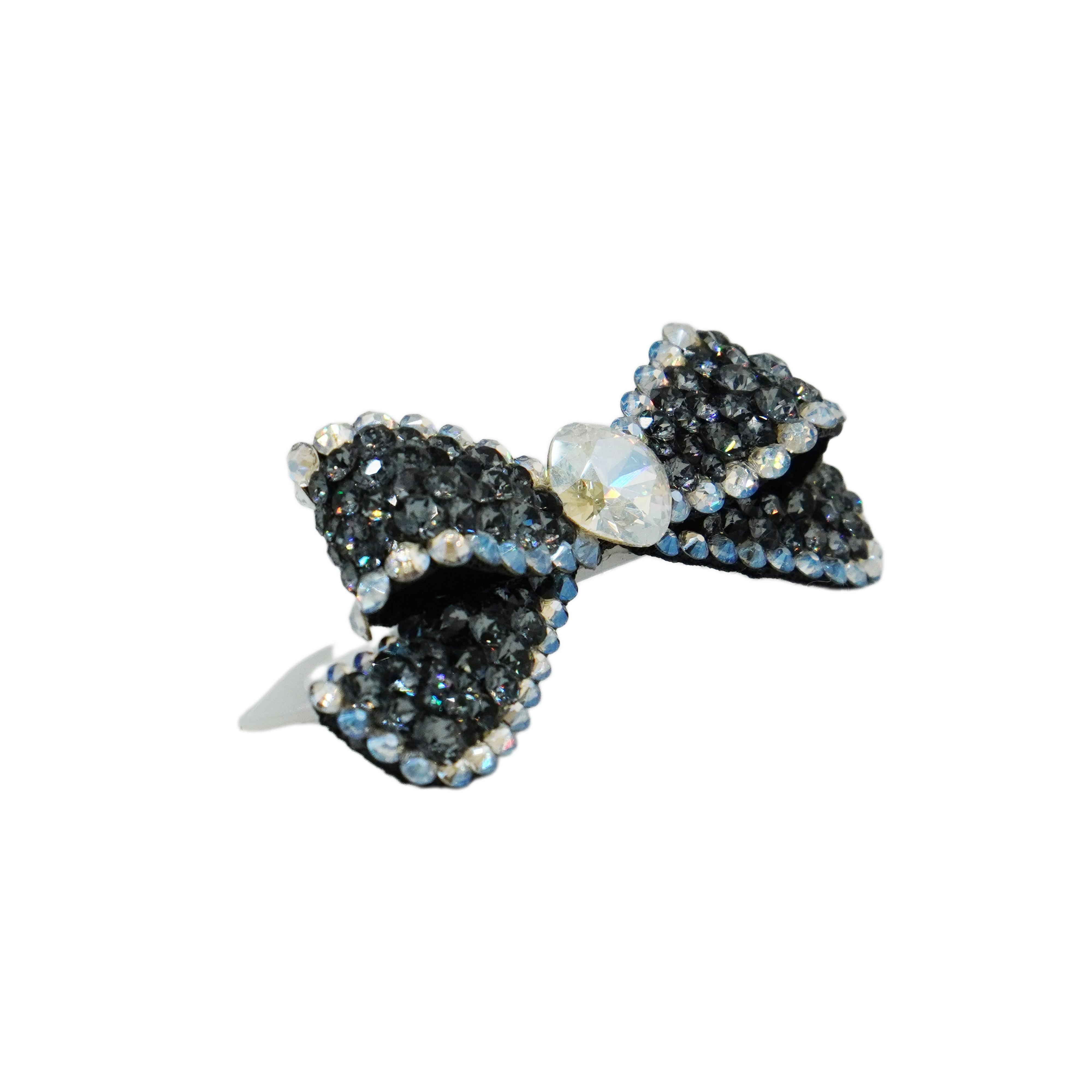 Lunapaw Sculpted 3D Layered Ribbon-Tail Luxury Crystal Top Clip TP32