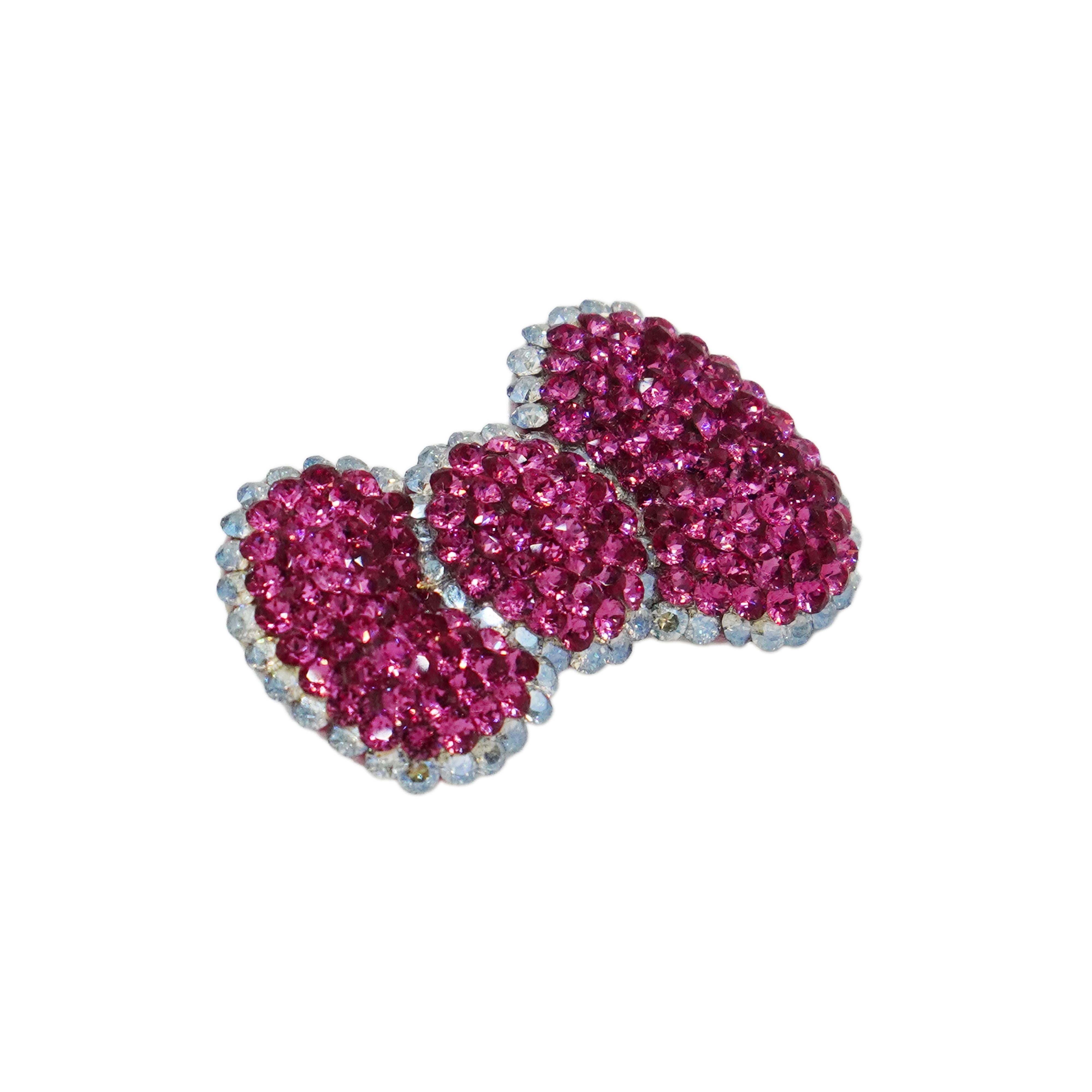 Lunapaw Structured 3D Bow Luxury Crystal Top Clip TP34