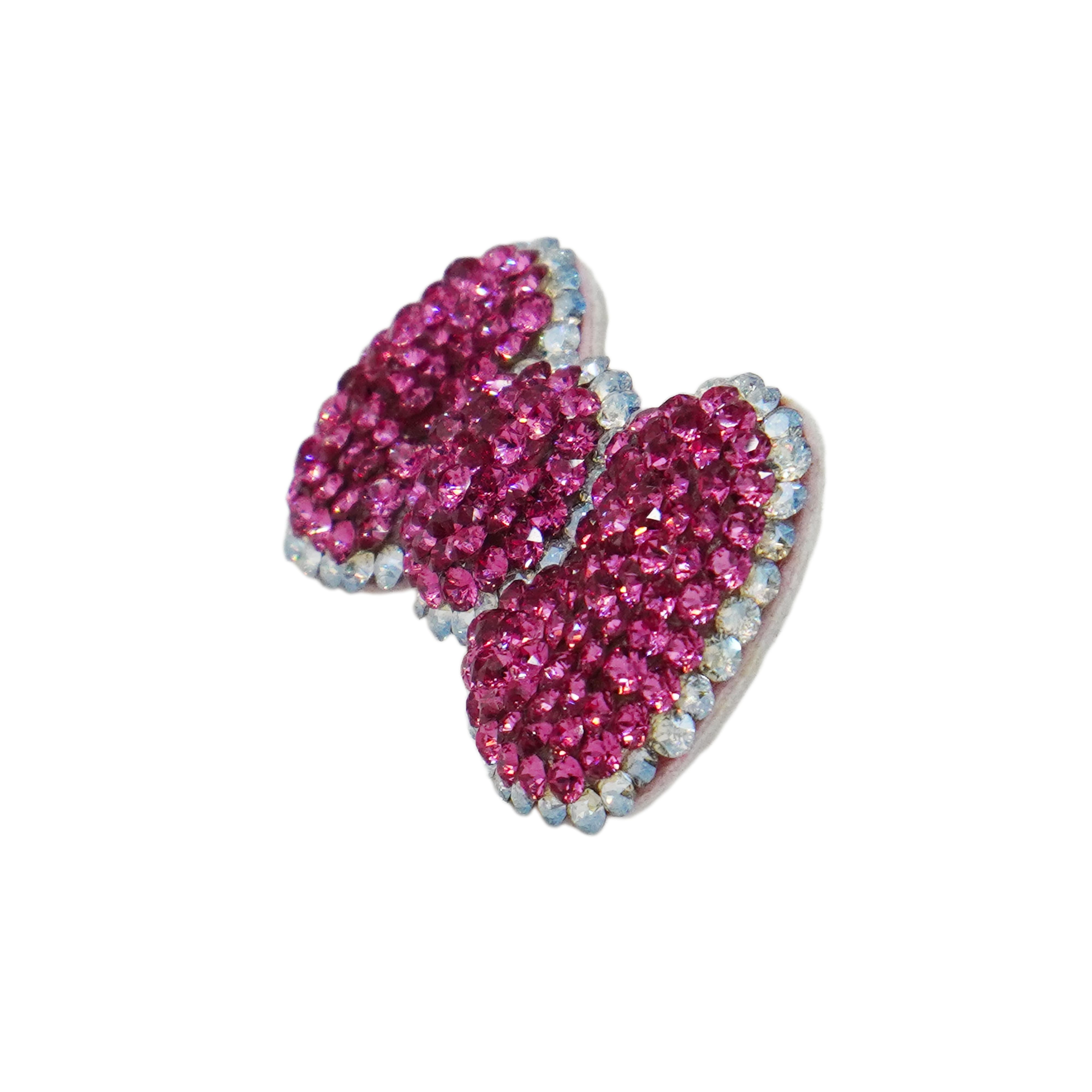 Lunapaw Structured 3D Bow Luxury Crystal Top Clip TP34