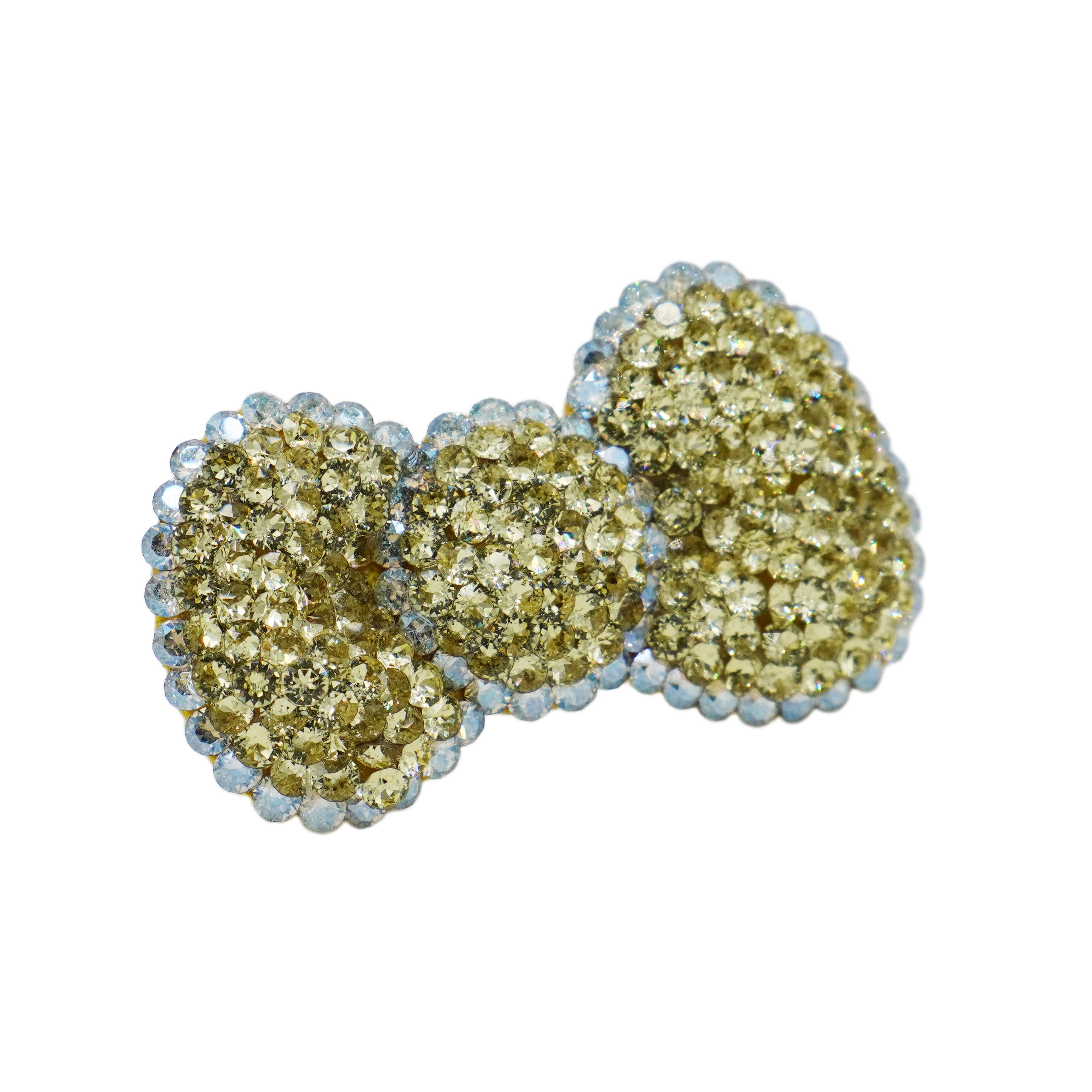 Lunapaw Structured 3D Bow Luxury Crystal Top Clip TP34