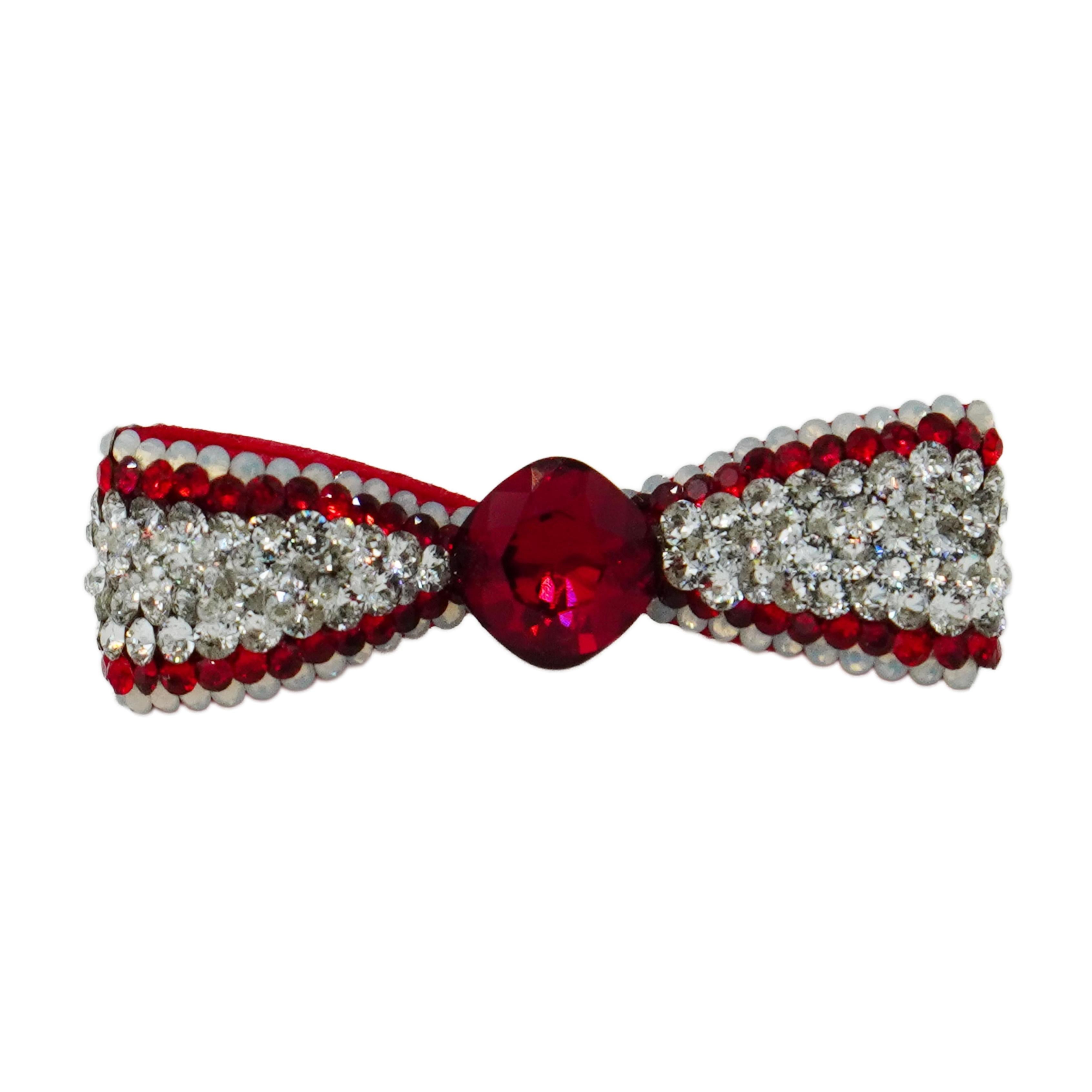 Lunapaw Structured 3D Bow Tie Luxury Crystal Top Clip TP33