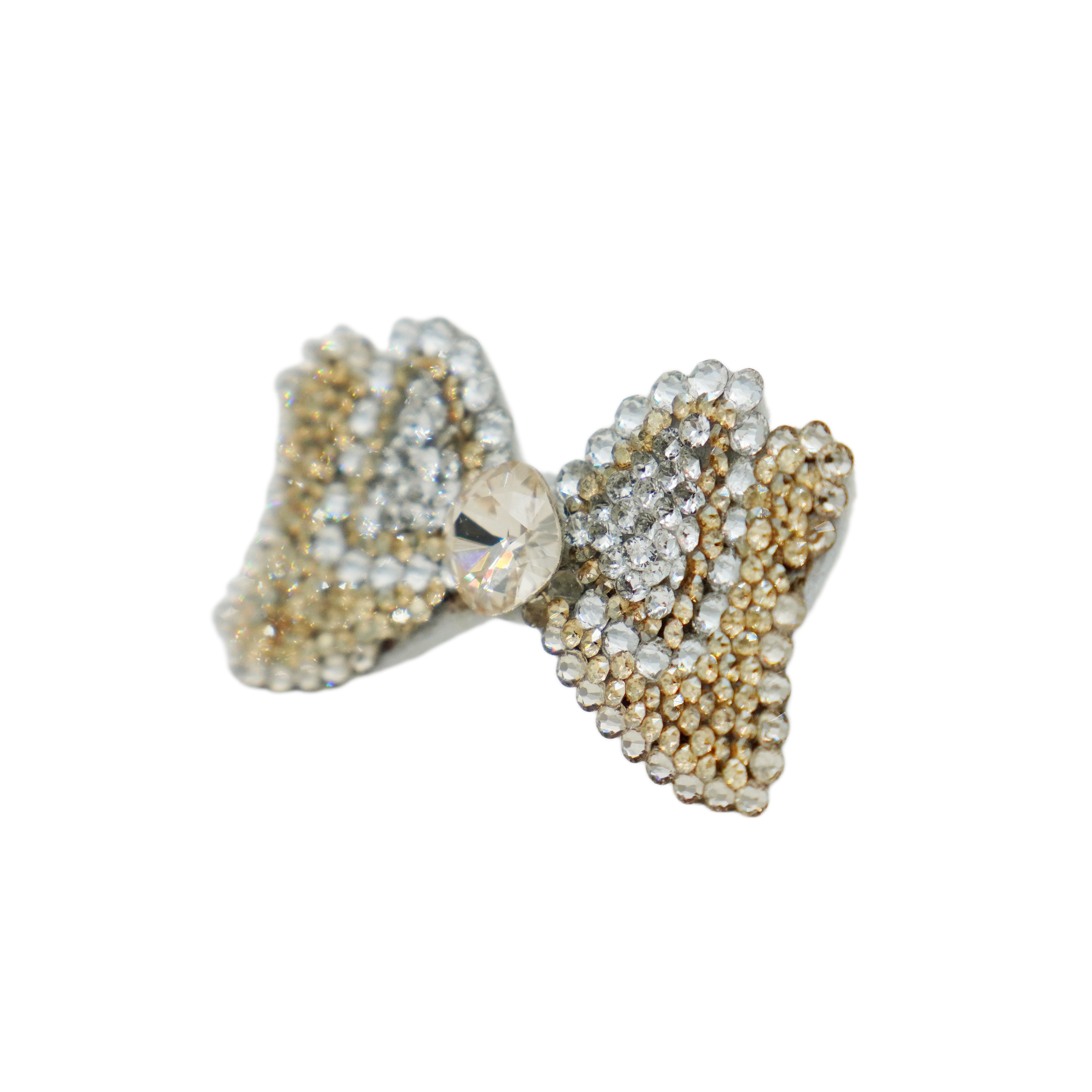 Lunapaw Structured Minnie Bow Luxury Crystal Top Clip TP19