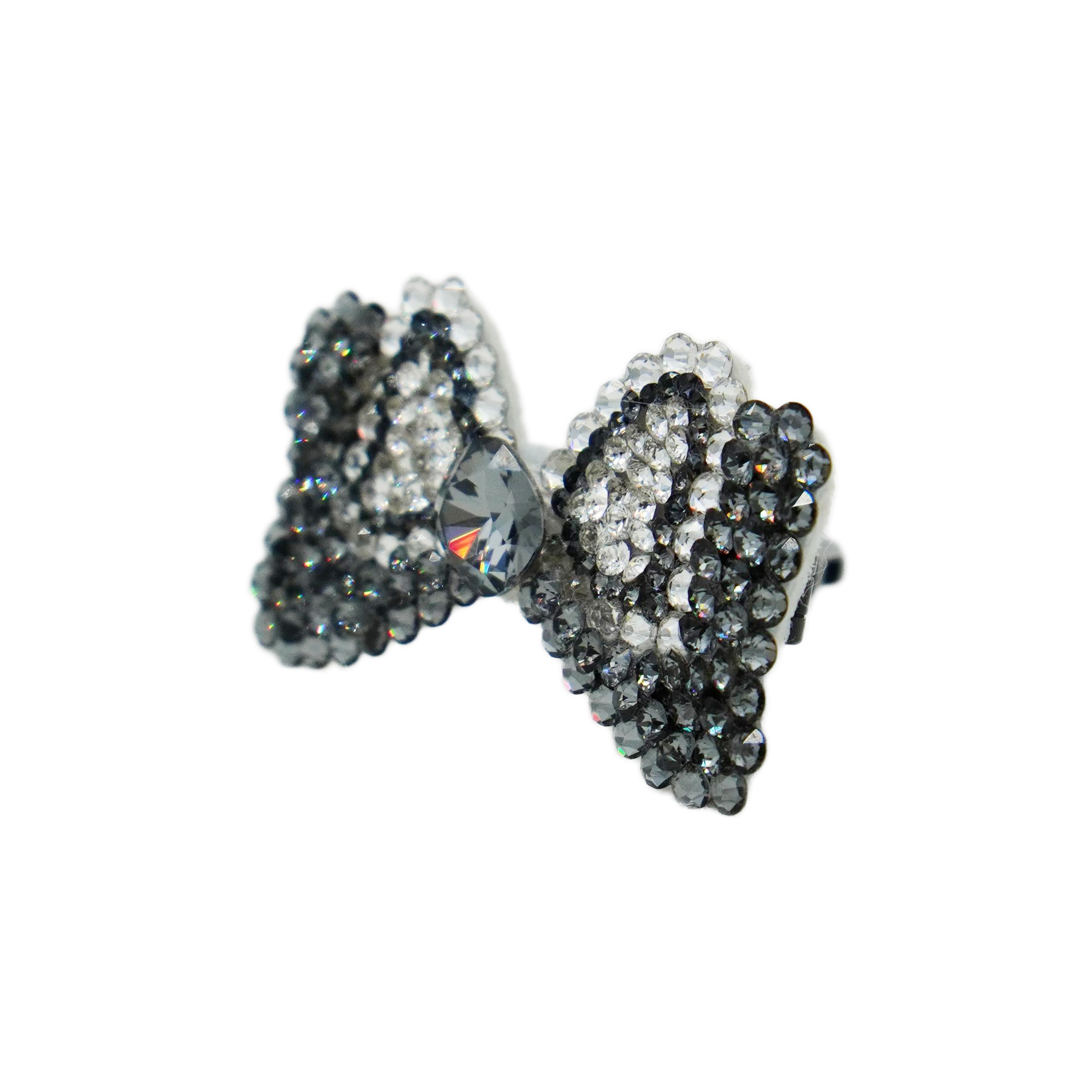 Lunapaw Structured Minnie Bow Luxury Crystal Top Clip TP19