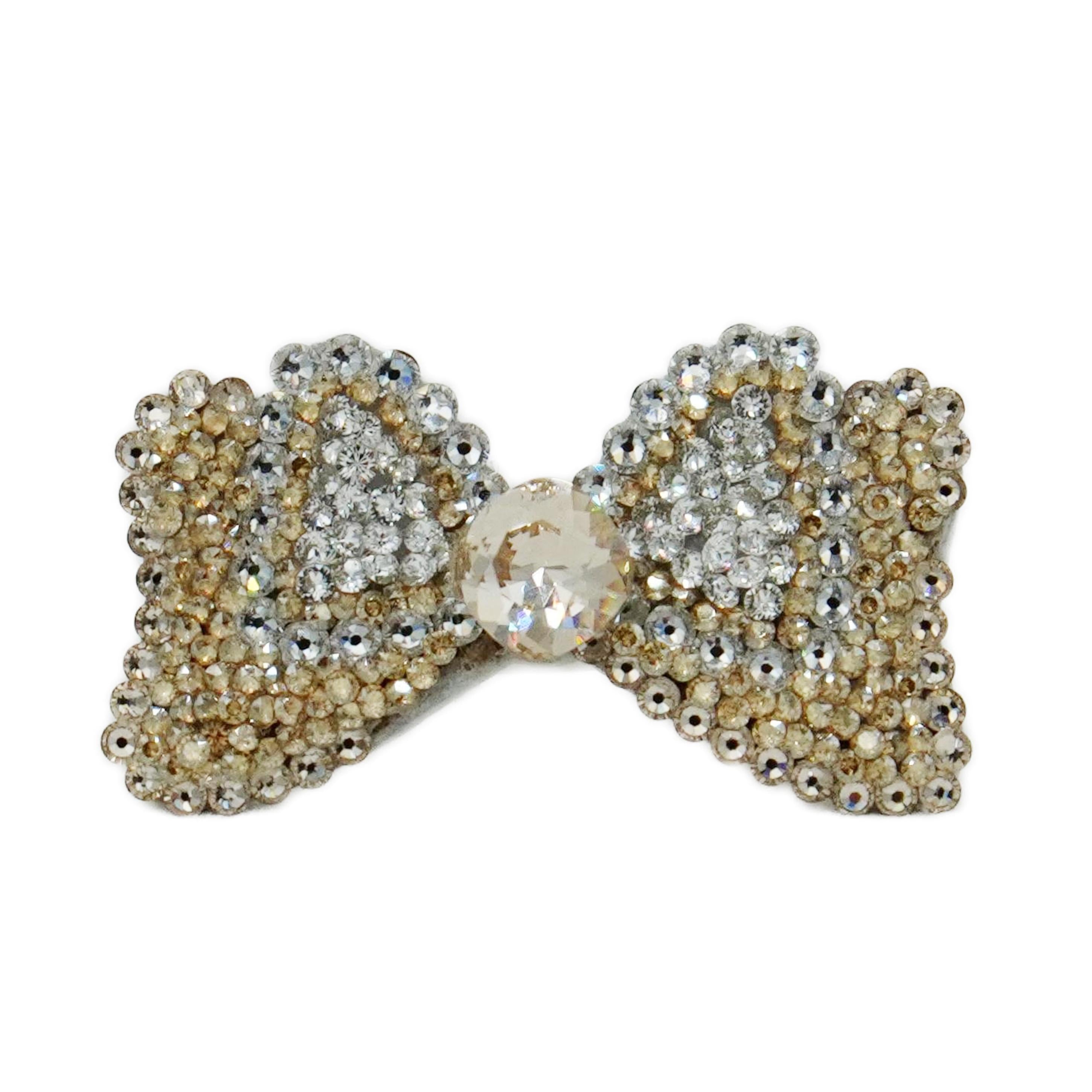 Lunapaw Structured Minnie Bow Luxury Crystal Top Clip TP19