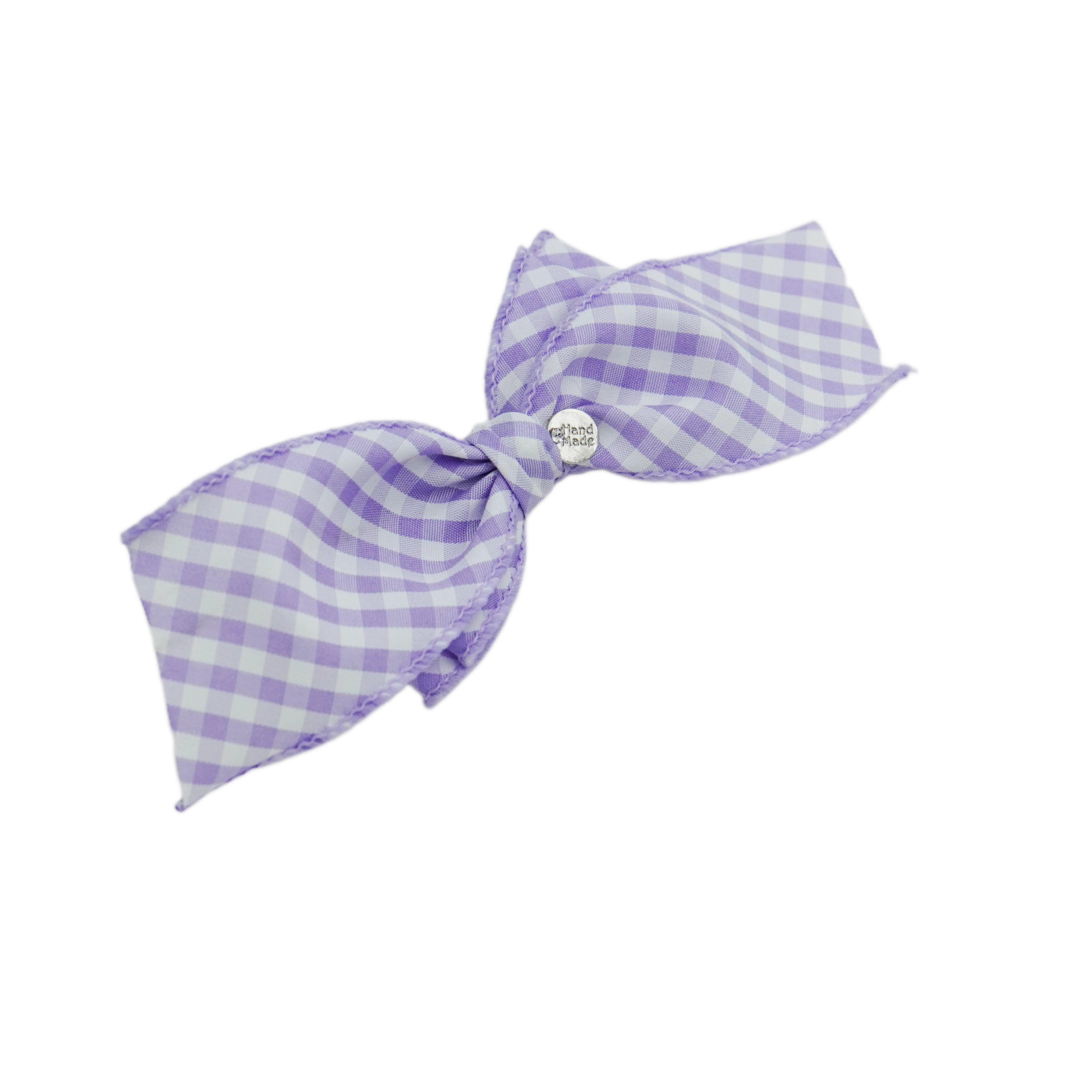 Lunapaw Fresh Candy Gingham – Airy Flutter Bow Fabric Top Clip TP2017