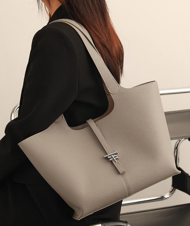 Margaux Soft-Grain Leather Tote Bag MT42