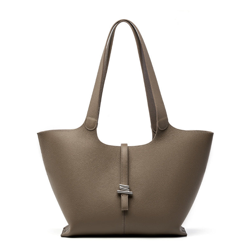 Margaux Soft-Grain Leather Tote Bag MT42