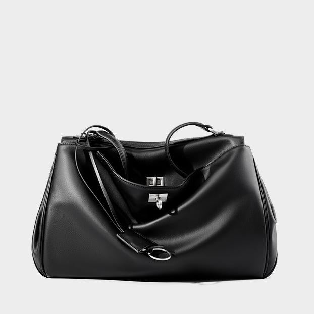 Margot Soft-Grain Leather Slouch Shoulder Bag MG35