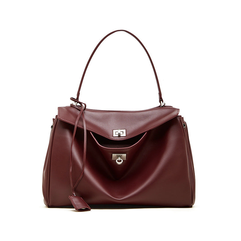 Margot Soft-Grain Leather Slouch Shoulder Bag MG35