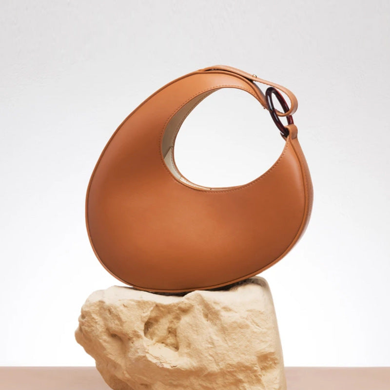 Marielle Sculpted Crescent Shoulder Bag CR68