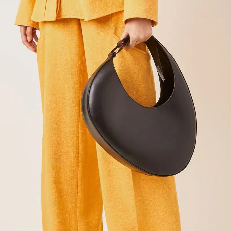 Marielle Sculpted Crescent Shoulder Bag CR68