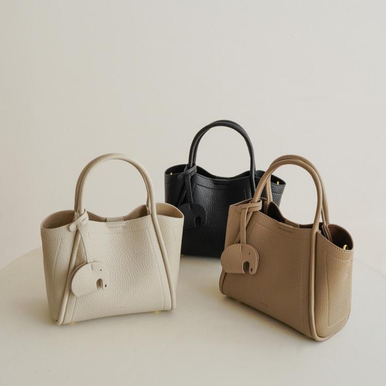 Mini Bucket Tote in Pebbled Vegan Leather DW50