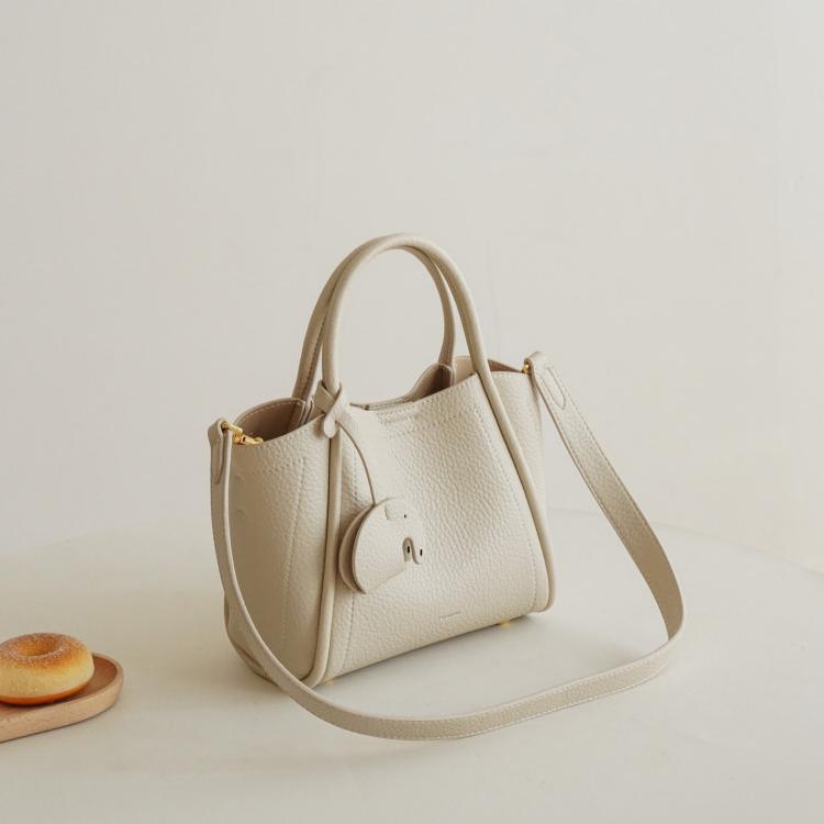 Mini Bucket Tote in Pebbled Vegan Leather DW50