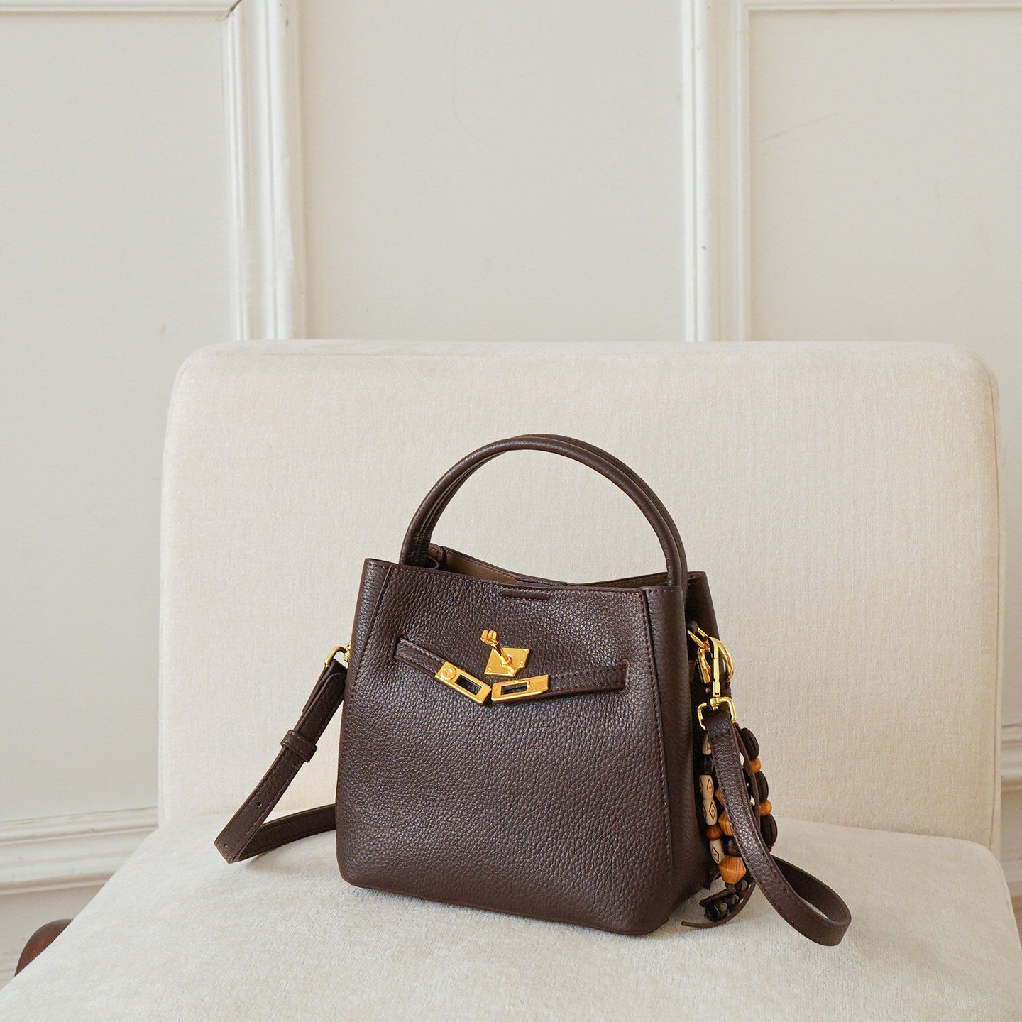 Noir Belle Mini Bucket Bag HU006