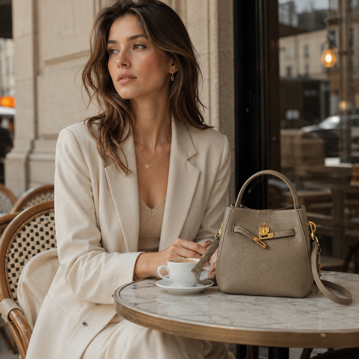Noir Belle Mini Bucket Bag HU006