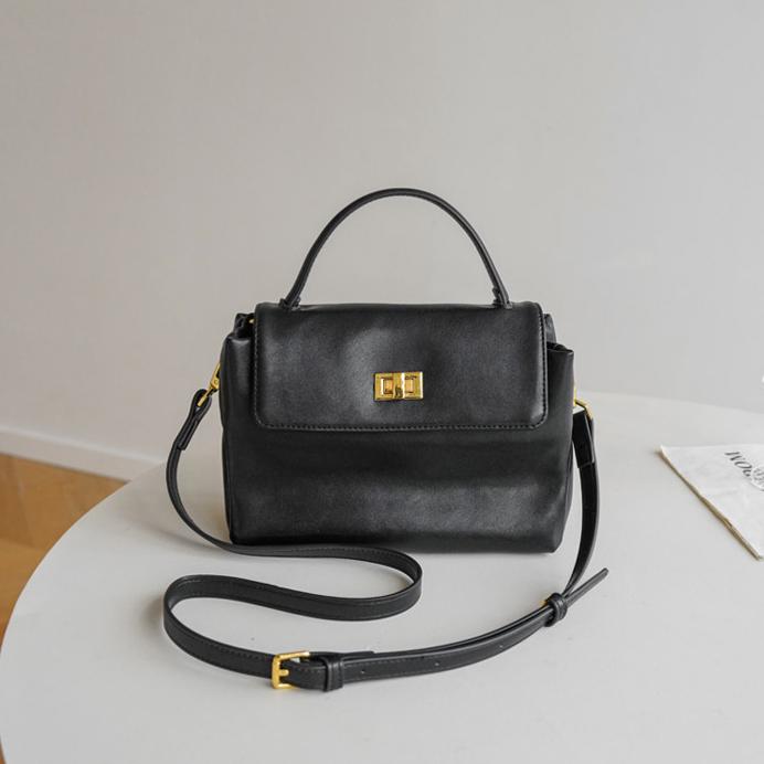 Noir Élise Top Handle Shoulder Bag CW20