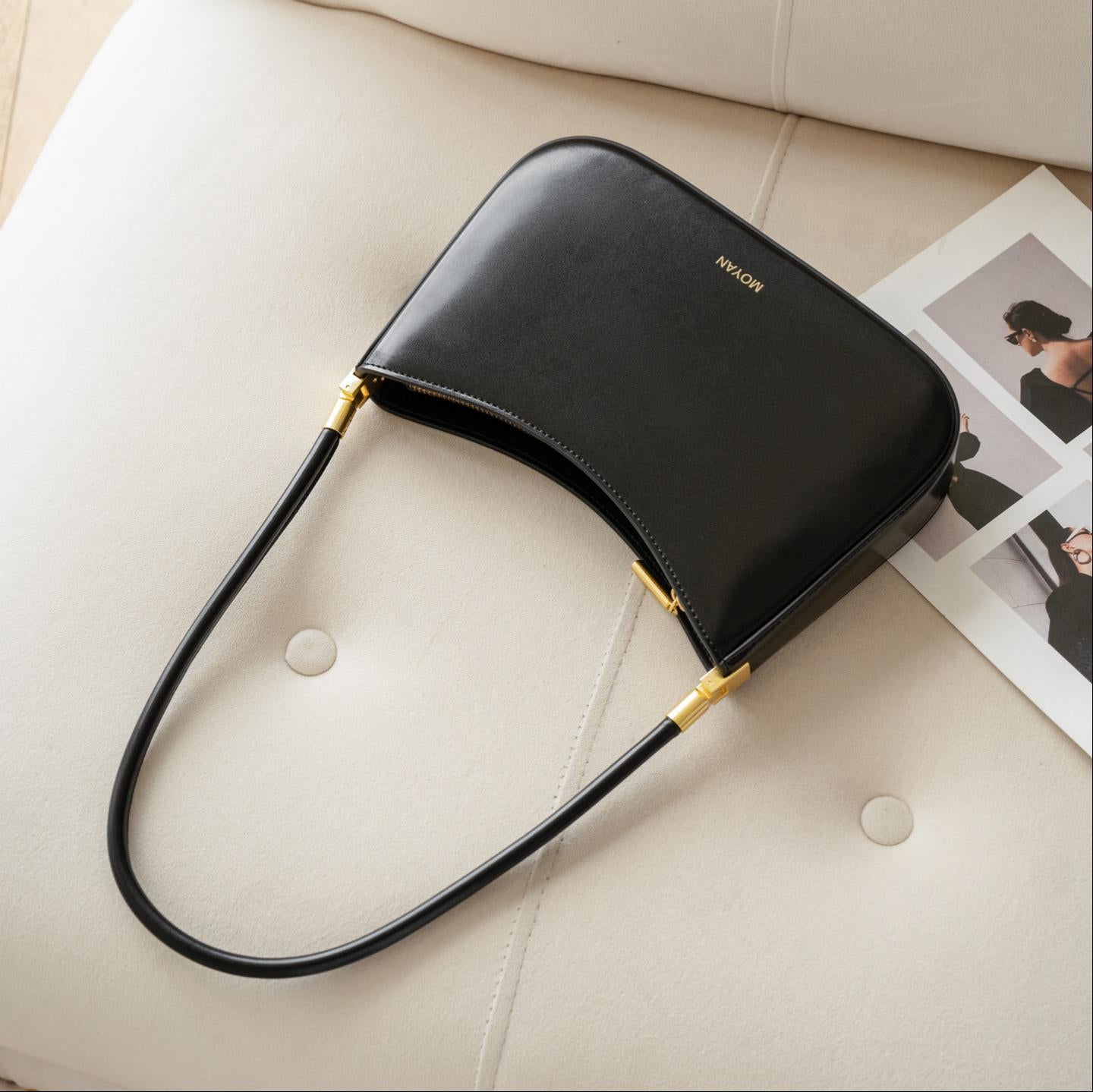 Noir Arc Shoulder Bag MF320