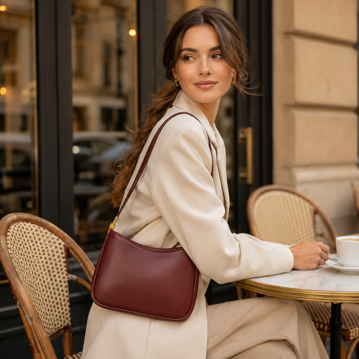 Noir Arc Shoulder Bag MF320