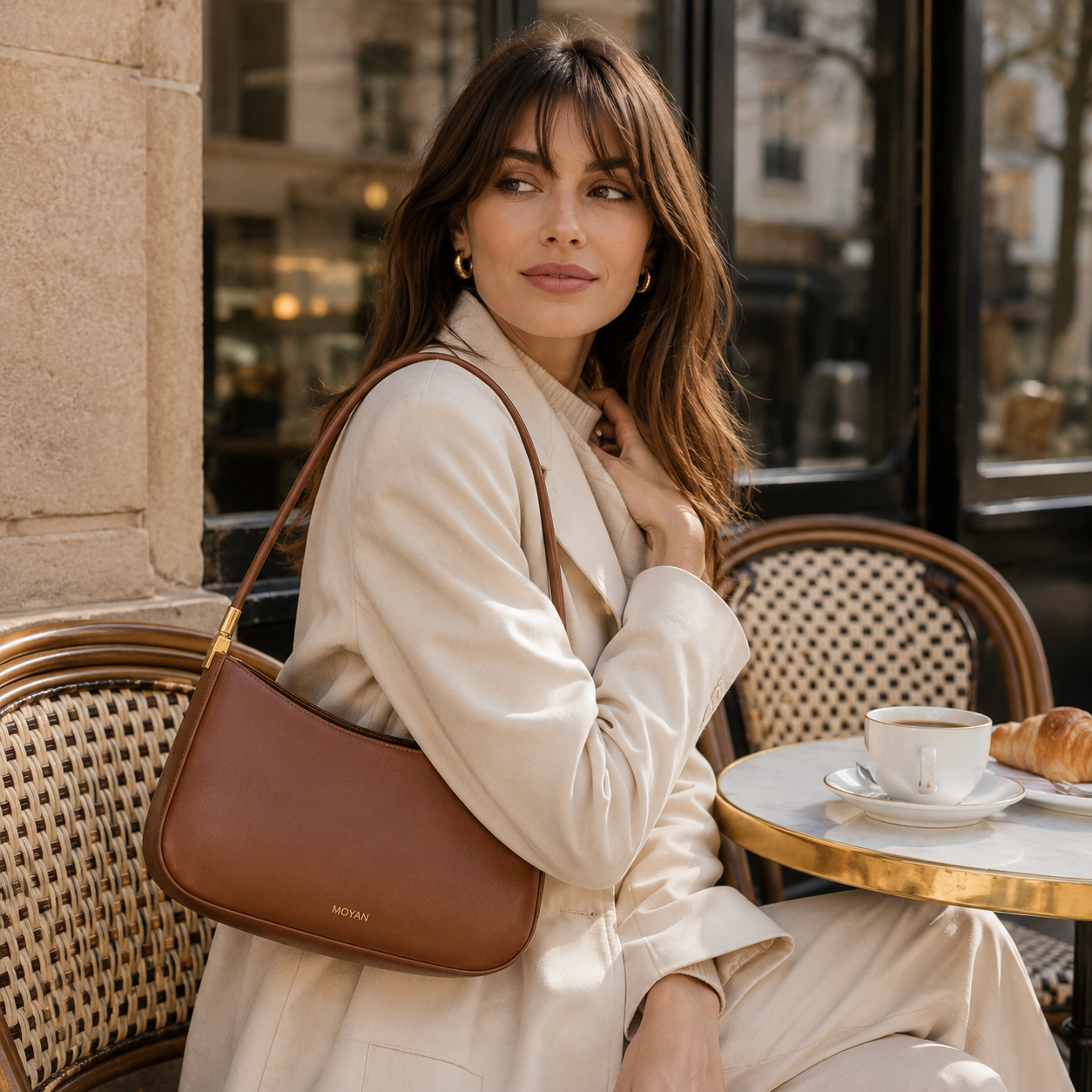 Noir Arc Shoulder Bag MF320