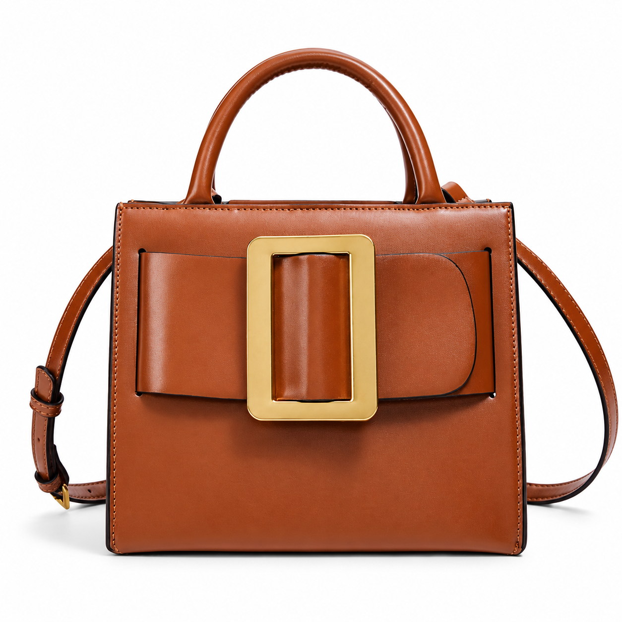 Odette Sculpted Buckle Top Handle Bag W20