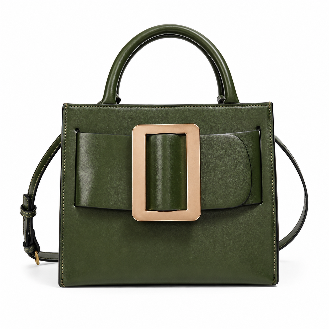 Odette Sculpted Buckle Top Handle Bag W20