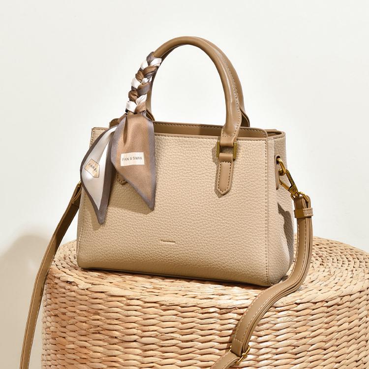 Celeste Pebbled Leather Mini Boston Bag with Adjustable Strap CJ351