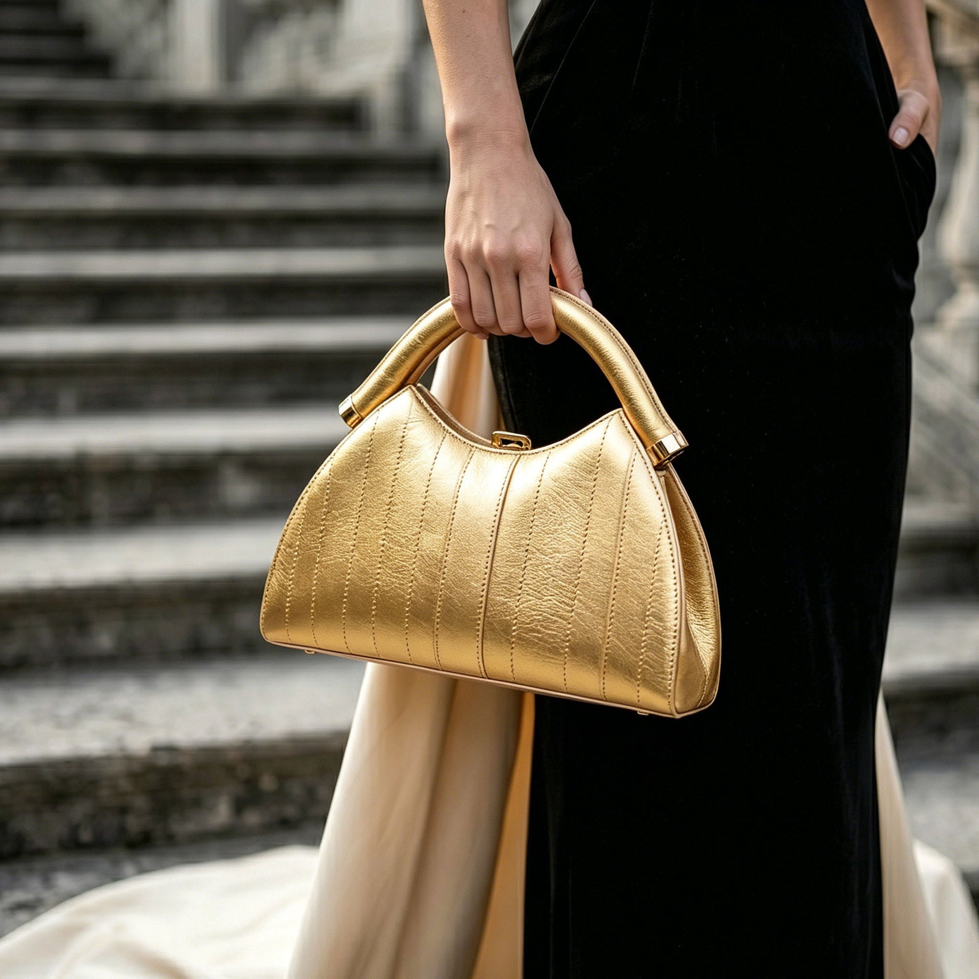 Rosalie Textured Leather Top Handle Bag CR72