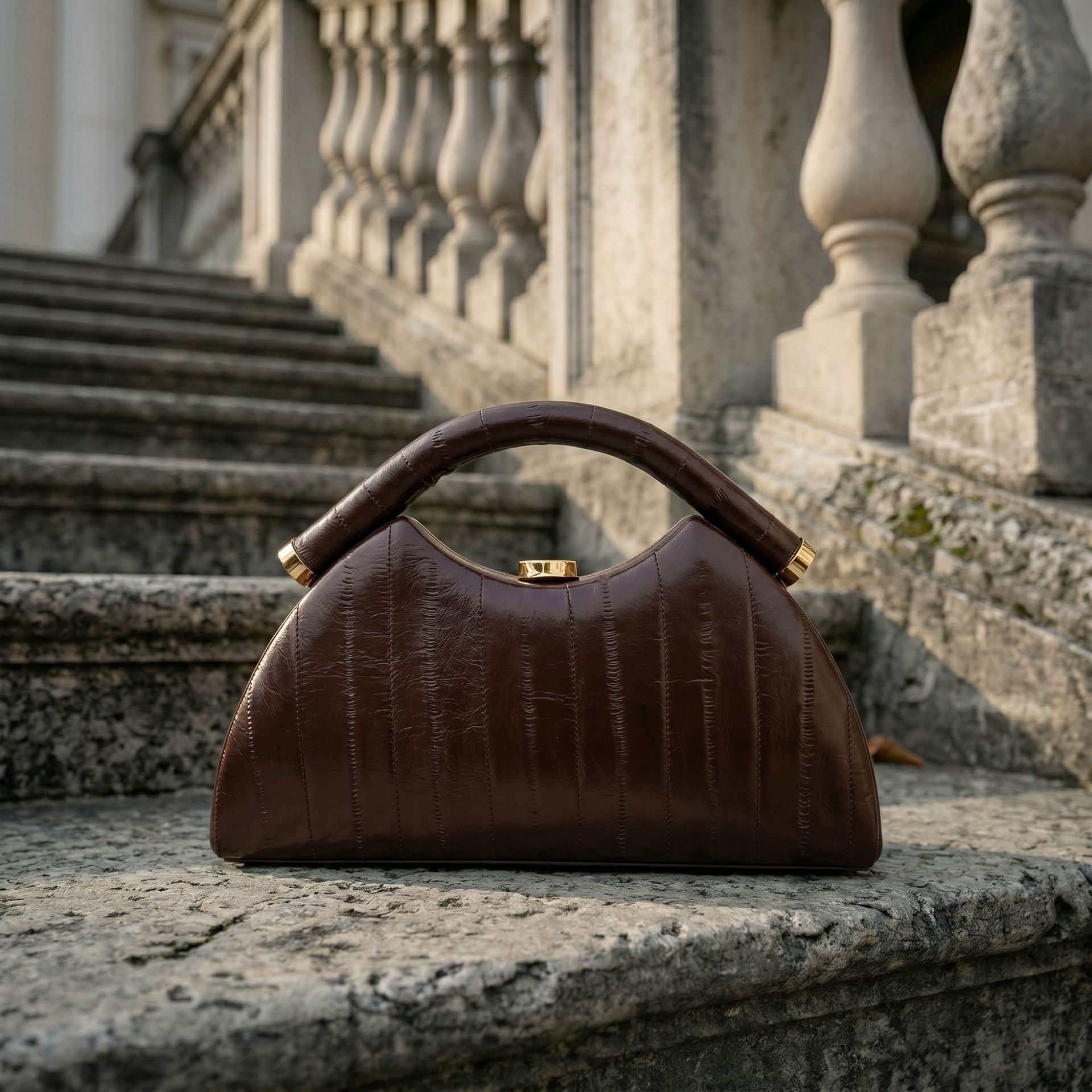 Rosalie Textured Leather Top Handle Bag CR72