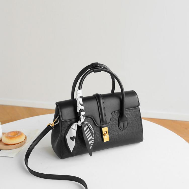 Sculpted Soft-Grain Top Handle Bag TY106