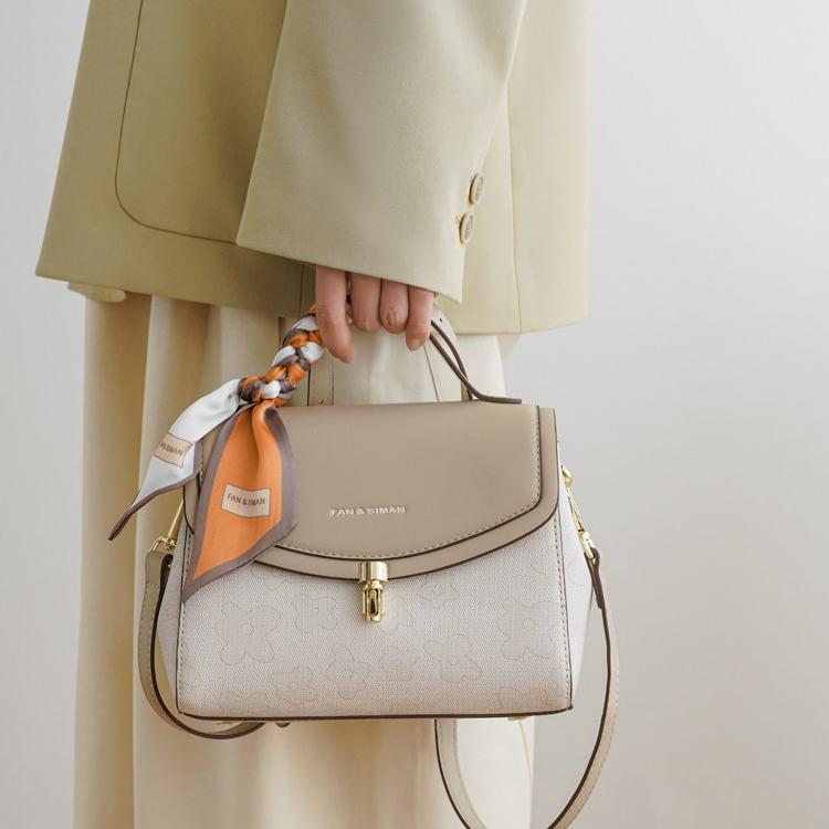 Selene Nappa-Texture Soft Structured Satchel ZW104