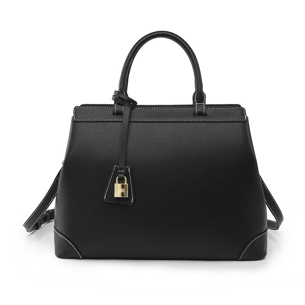 Seraphine Taupe Structured Leather Tote Bag ST33