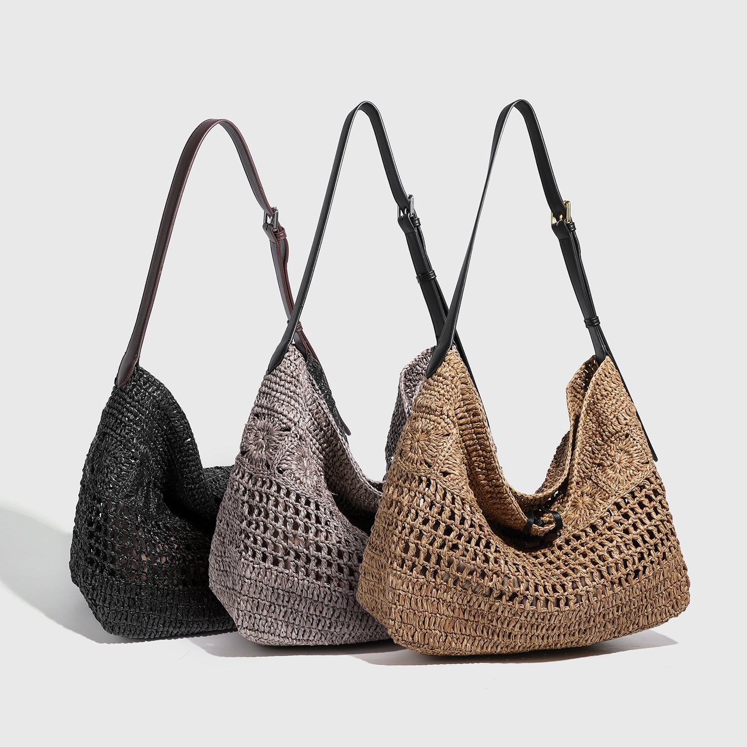 Solana Woven Hobo Shoulder Bag CT56