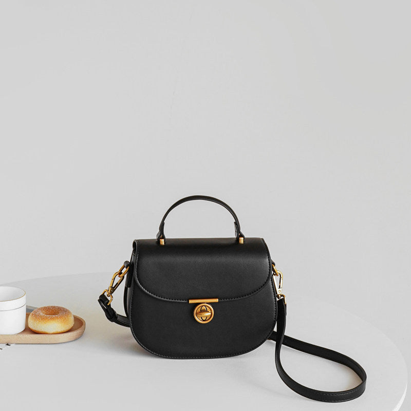 Solène Noir Mini Top Handle Bag CW45