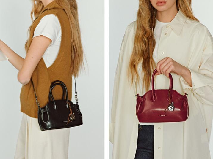 Vintage Suede Leather Mini Boston Bag DW30