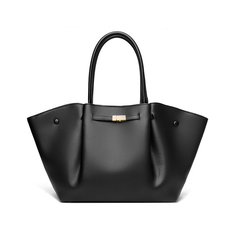 Vivienne Full-Grain Leather Large Tote Bag LT57