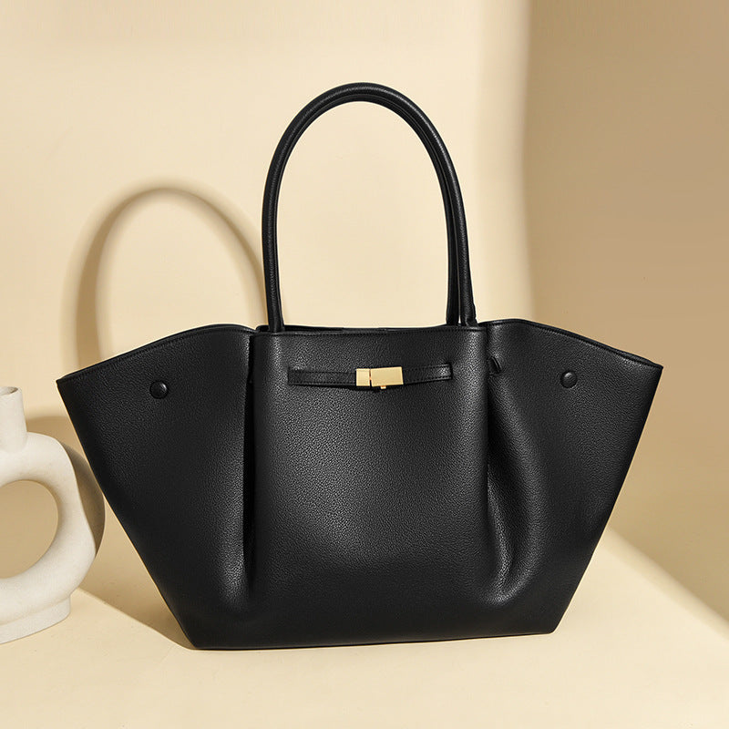 Vivienne Full-Grain Leather Large Tote Bag LT57